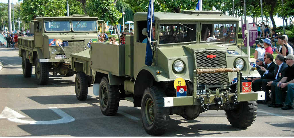 ON THE ROAD AGAIN: A 1944 Chevrolet Blitz was a popular vehicle as it made its way down Townsville’s Strand on Anzac Day. ON THE ROAD AGAIN: A 1944 Chevrolet Blitz was a popular vehicle as it made its way down Townsville’s Strand on Anzac Day.